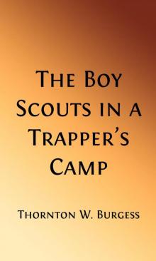 The Boy Scouts in A Trappers Camp The Boy Scouts in A Trappers Camp