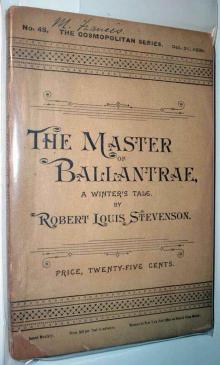 The Master of Ballantrae: A Winters Tale The Master of Ballantrae: A Winters Tale