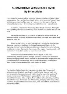 Summertime Was Nearly Over