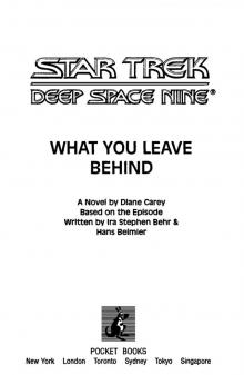 What You Leave Behind