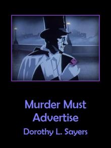 Murder Must Advertise Murder Must Advertise