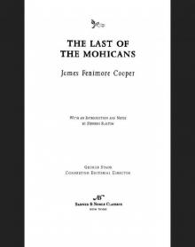 Last of the Mohicans (Barnes & Noble Classics Series) Last of the Mohicans (Barnes & Noble Classics Series)