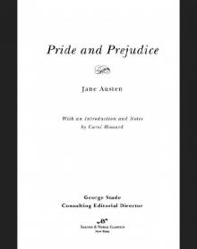 Pride and Prejudice (Barnes & Noble Classics Series)