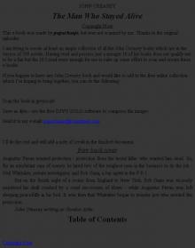 The Man Who Stayed Alive The Man Who Stayed Alive