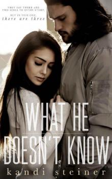 What He Doesn't Know (What He Doesn't Know Duet Book 1)