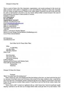 Cheaper to Keep Her (part 1) Cheaper to Keep Her (part 1)