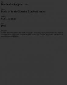 Hamish Macbeth 14 (1999) - Death of a Scriptwriter Hamish Macbeth 14 (1999) - Death of a Scriptwriter