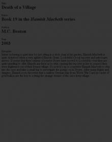 Hamish Macbeth 19 (2003) - Death of a Village Hamish Macbeth 19 (2003) - Death of a Village
