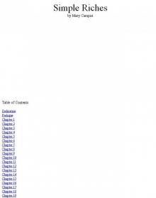 Simple Riches Simple Riches