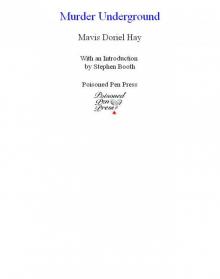 Murder Underground Murder Underground