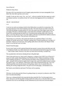 Laws Of Survival Laws Of Survival