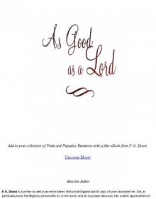 As Good as a Lord As Good as a Lord