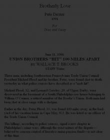 Brotherly Love - Pete Dexter Brotherly Love - Pete Dexter