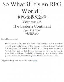 So What if It's an RPG World - Volume 06 - The Eastern Continent