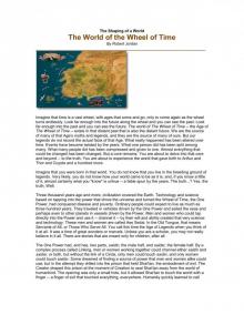 The Shaping of a World The Shaping of a World