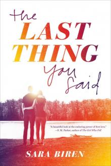The Last Thing You Said The Last Thing You Said
