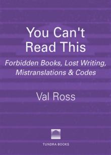 You Can't Read This You Can't Read This