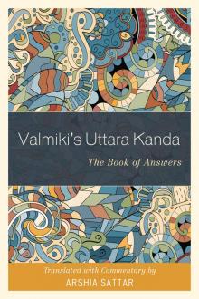 Valmiki's Uttara Kanda Valmiki's Uttara Kanda