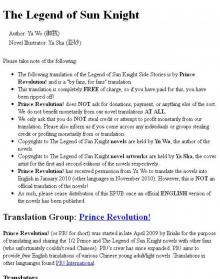 The Legend of Sun Knight Side Stories